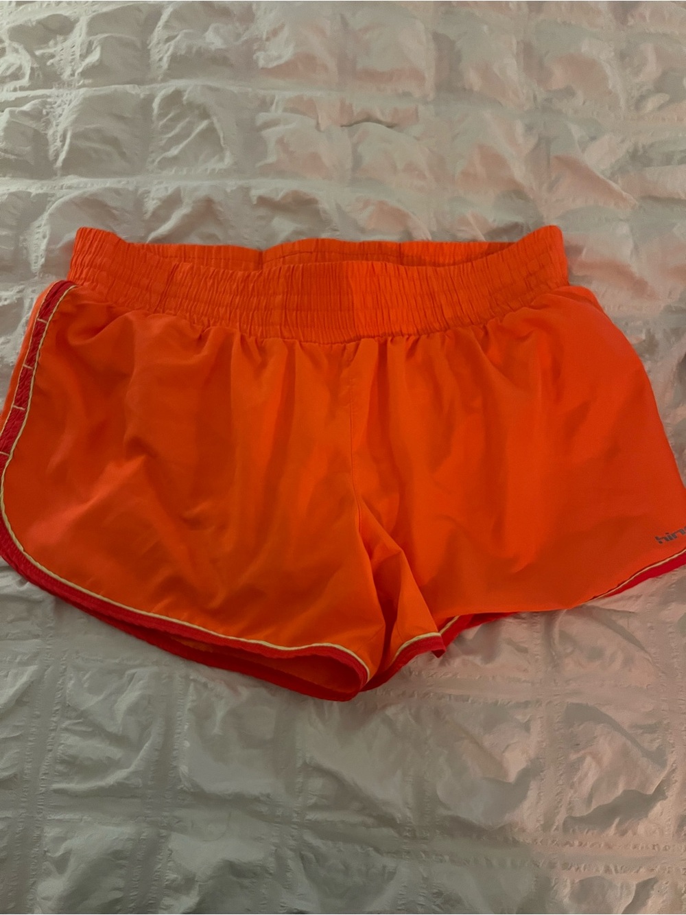 Women’s Bright Orange Athletic Running Shorts
